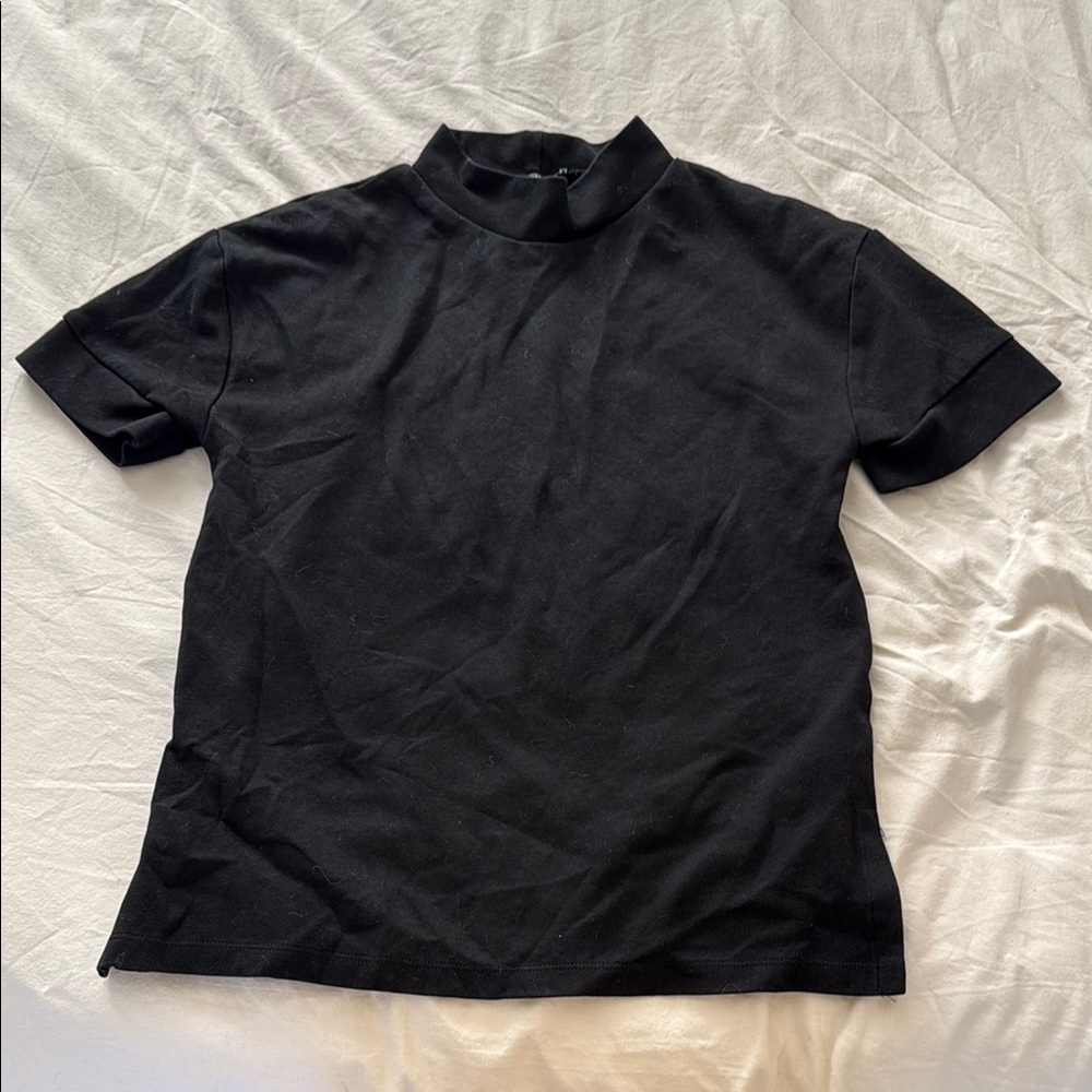Zara Black Short Sleeve Tee